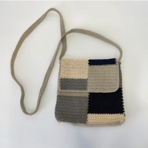 Vintage 90’s Colorblock crochet purse